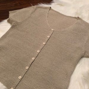 🌻SOLD🌻 button-down knit short sleeve